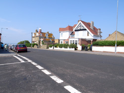 View from Domneva Road during one of Dr Dawn Crouch's guided walk around Historic Westgate